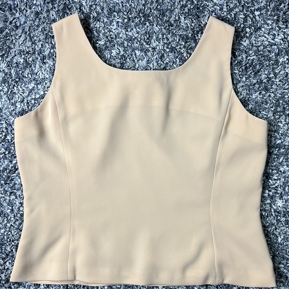 Kasper Chocolate Brown & Nude 3PC Skirt Suit, 14 - Picture 7 of 10